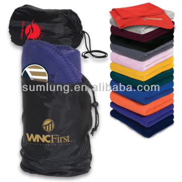 Fleece Throw Blanket In A Pouch