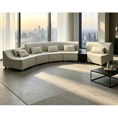 Sofa Fabrik Lengkung Moden untuk Ruang Tamu