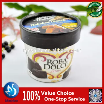 Disposable ice cream paper container hot sale