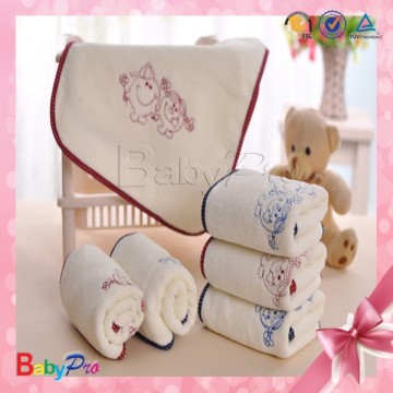 Wholesale High Quality Flexible 100% Cotton Embroider Bath Towel For Baby