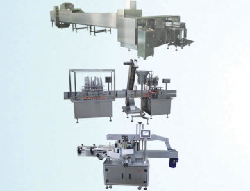 100ml-2L Oil Plastic Bottle or Glass Bottle Filling Line of Washing, Tunnel Sterilizing and Drying, Filling, Sealing, Labeling and Light Inspector