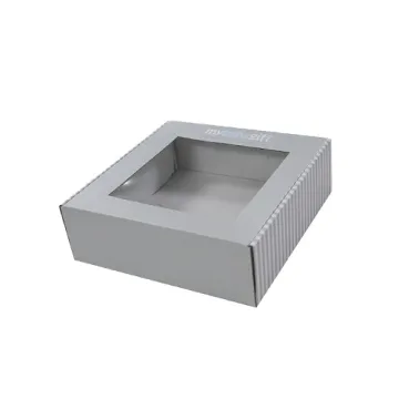 Custom CMYK Printing Corrugated Box with PVC Window