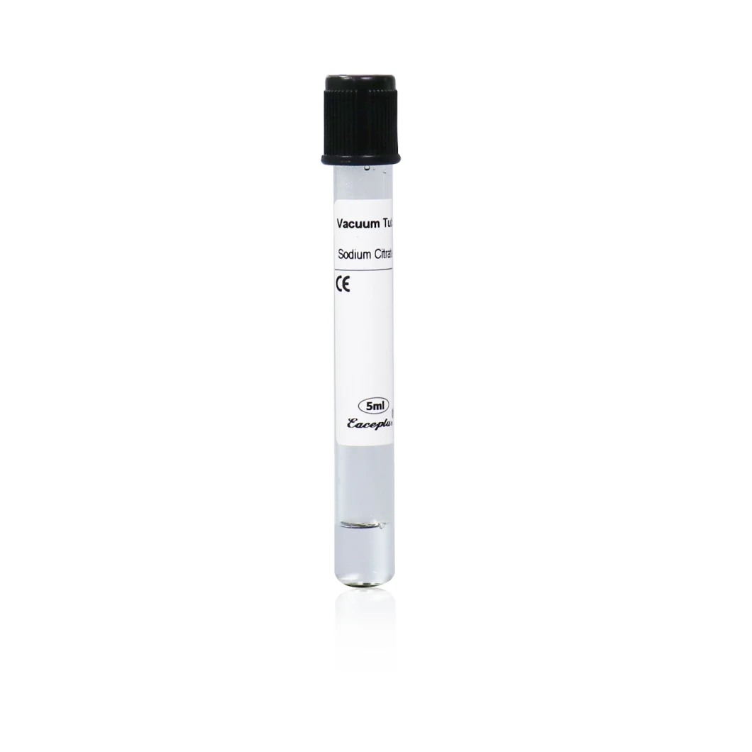 Capulet noir jetable médical 1-10 ml de la collecte de sang de sang ordinaire avec CE ISO