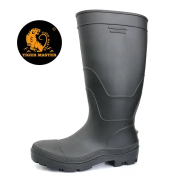 Oil acid resistant water proof safety rain boots