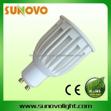 7W GU10 LED downlight heat conductive plastic shel