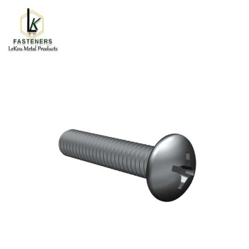 Сталёвыя машынныя шрубы з крыжападобнай галоўкай
