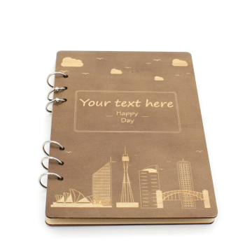 Wholesale Custom A5 Paper Notebook with Wooden Cover
