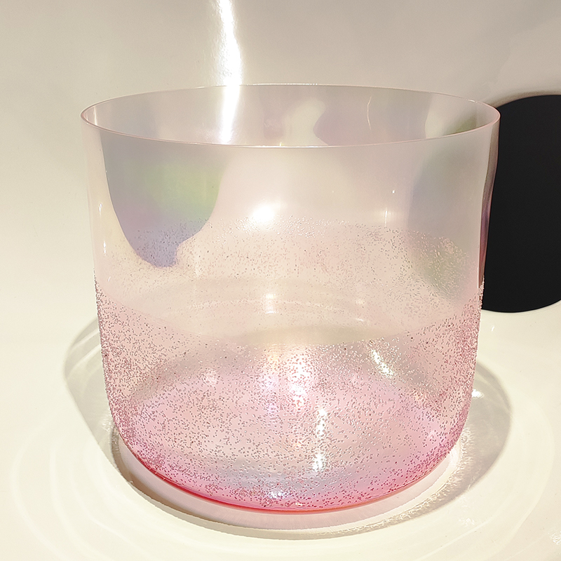 Q're Pink Tourmaline alchemy crystal singing bowl