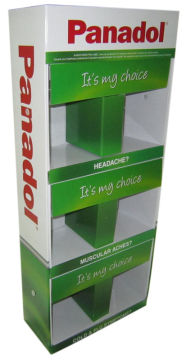 Unique Structure  Coated Paper  Flexio Printing Sidekick Display To Promote Products