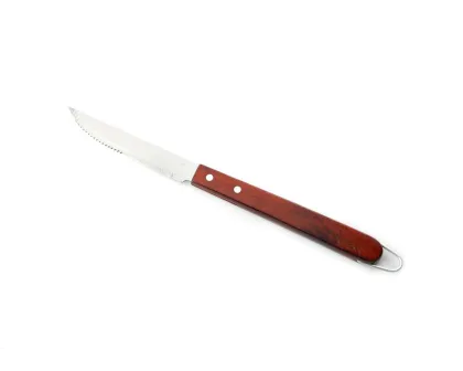 Wooden handle knife and fork