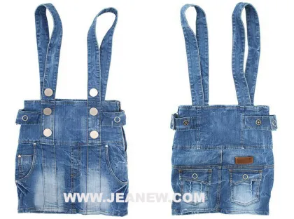 Jn8-097 Denim Jean Skirt