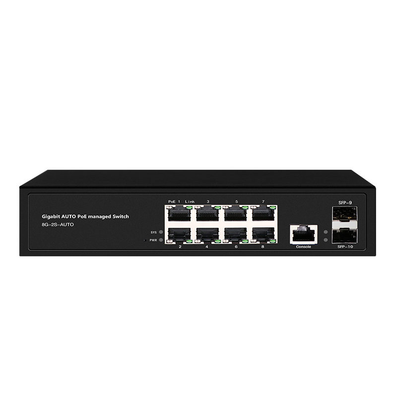 1000 ميغابت في الثانية مُدارة POE Switch Auto لـ 24V 48V