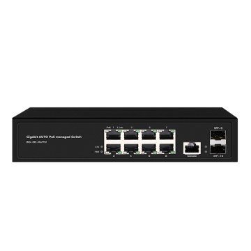 1000Mbps administrado Poe Switch Auto por 24V 48V