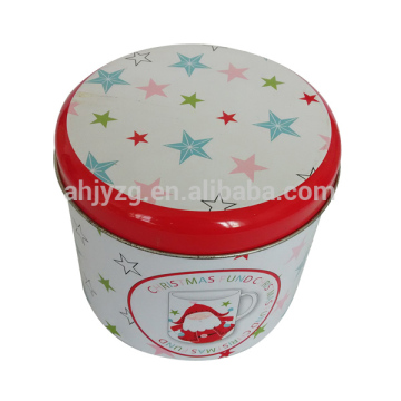 factory price round shaped metal tin container