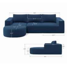 현대적인 디자인의 세련된 성인용 소파