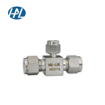 Hastelloy C-276 Double Ferrule Tube Fittings - Reducing Union Tee