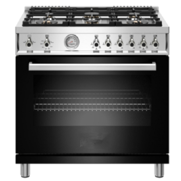 36 polegadas All Gas Range 6 Brass Burners