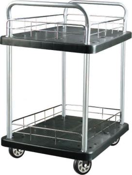 300kgs double layers Platform Hand Trolley(black)