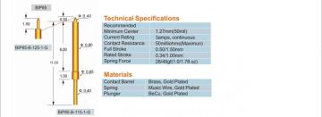 Spring Pin Battery Contact Probe BIP85 Series for Connector Application