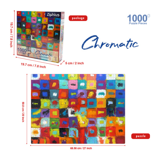 Ziphhius puzzle puzzles adultes abstrait peinture 1000 pièces