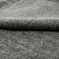 Toalla de secado de limpieza de automóviles de microfibra sin bordes de 16x16 pulgadas, gris