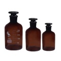 Wide mouth Amber Reagent Bottle with stopper 500ml