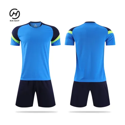 Custom Logo Yellow Jersey Football Quick Dry Short Long Sleeve Football Jersey 100% Polyester Jersey Football
