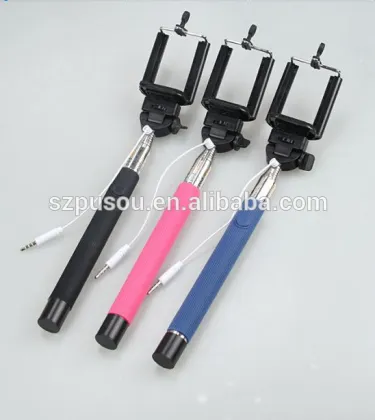 2015 fashionable and Foldable Selfie Stick Wired Selfie Stick,Monopod Selfie-Stick
