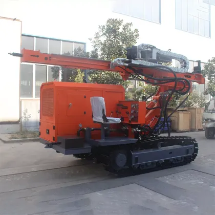 High speed photovoltaic solar pile driver pile driver