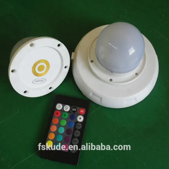 2014 Hot Products IP68 Inductive charging LED furniture light, Remote control LED light base with battery operated
