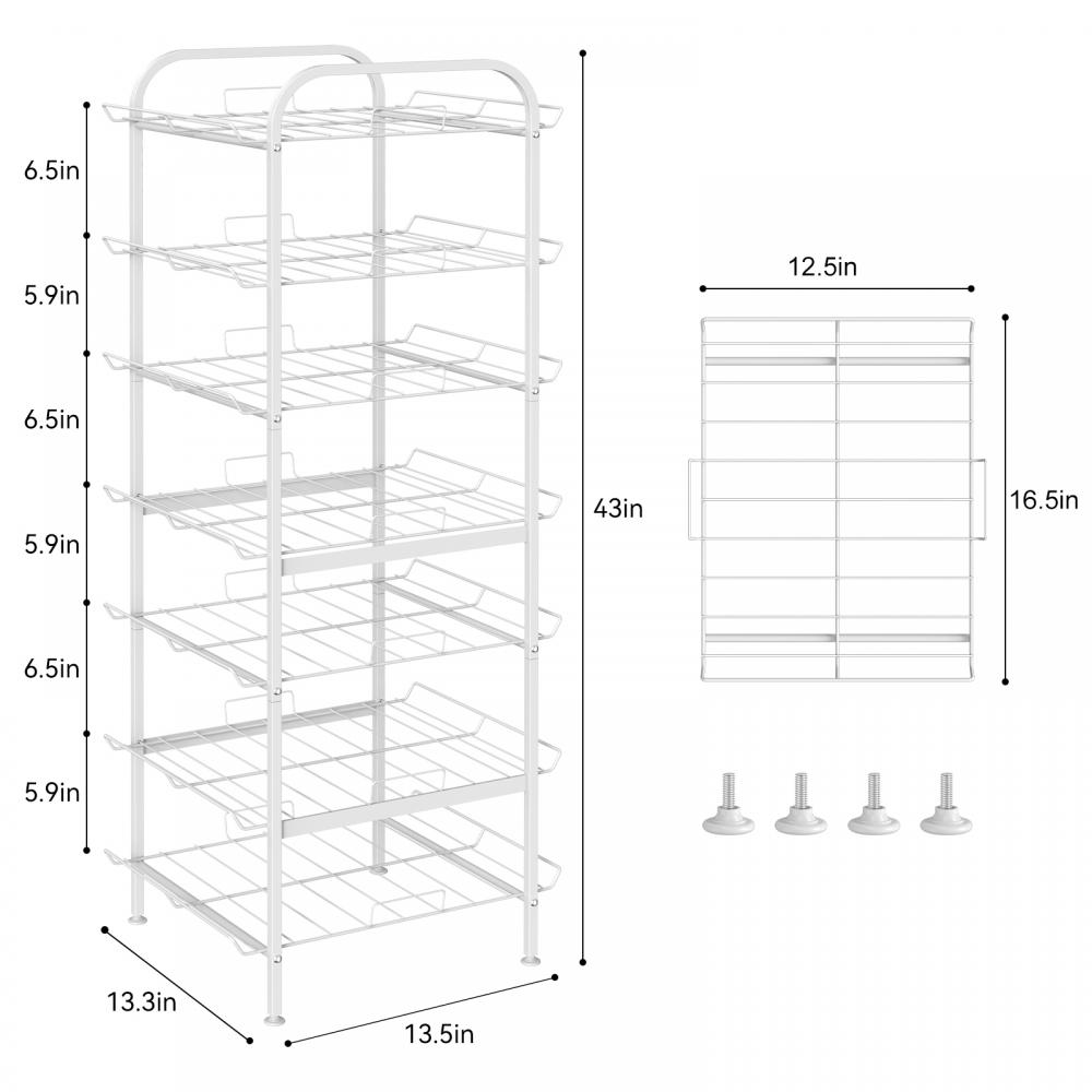 7 Tiers Soda Can Storage Organizer