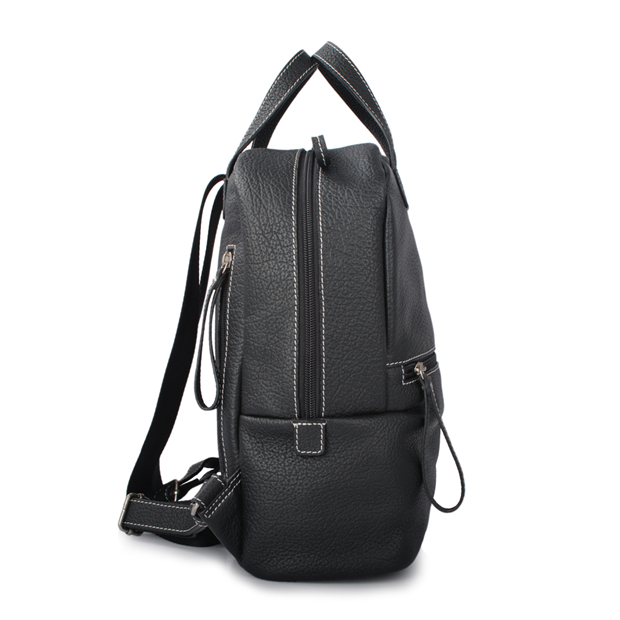 New design fashion Women leather black color backpack