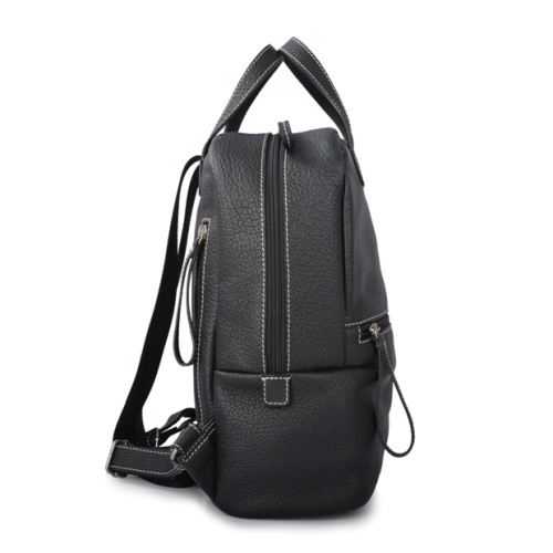 RALPH LAUREN Heritage Leather Backpack Black