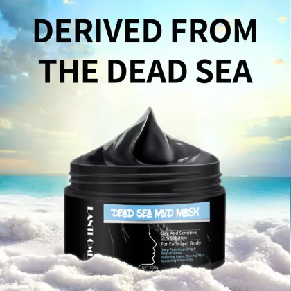 LANTHOME Natural Organic Face Mask: Deep Cleansing, Brightening & Whitening with Dead Sea Mud