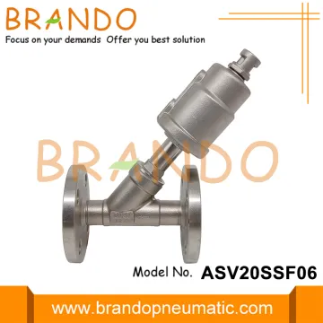 DN20 Flange Pneumatic Angle Seat Piston Valve