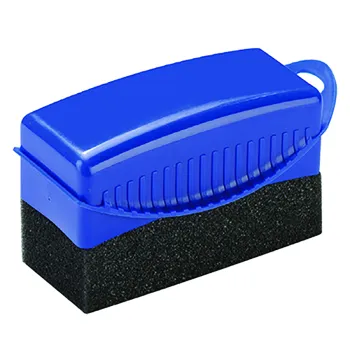 Smart PP Blue Handle Car Care Tool with Logo Printing, Polish Wax, and Soft Sponge - Black