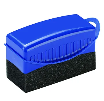 Smart PP Blue Handle Car Care Tool with Logo Printing, Polish Wax, and Soft Sponge - Black