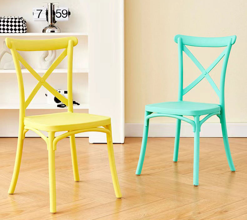 Colorful X Shape Armchair for Outdoor Use