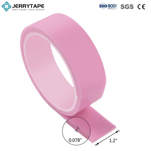 Red Acrylic Tape Color Clear Double Side Transparent
