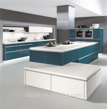 2015 New Modern Style Handless 2 PAC Lacquer customized Kitchen Design