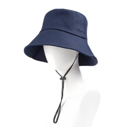 Wholesale Custom Logo Bucket Hat 100% Cotton Big Head Sun Hat