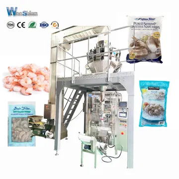 Automatic frozen shrimp dry stock fish packaging machine