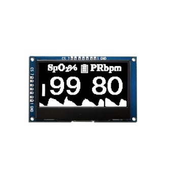 7 Pins 2.42 Inch 128x64 Monochrome OLED Display Module with SPI Interface