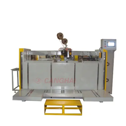 Corrugated paper stitcher machine