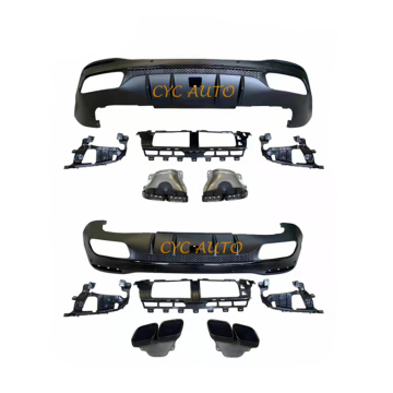 GLE63 AMG Style Burumper Lip e Kit Diffuser per Mercedes Benz GLE CLASS W167 SUV (2020-2022)