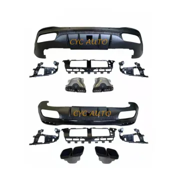 GLE63 AMG Style Rear Bumper Lip and Diffuser Kit for Mercedes Benz GLE Class W167 SUV (2020-2022)