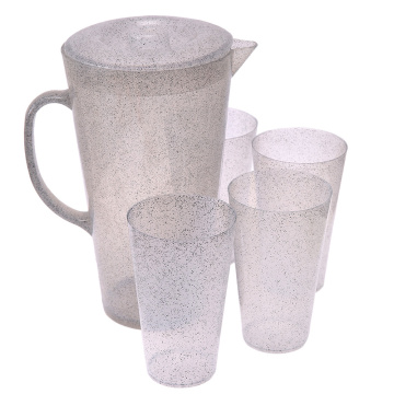 Plastic Water Jug and Cups