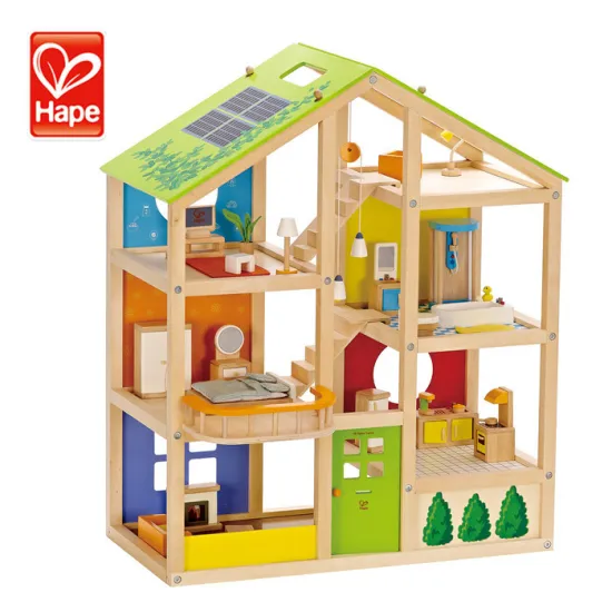 New products new play furnish wooden toy house