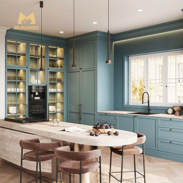 Armoires de cuisine de style Shaker American Oak de gamme