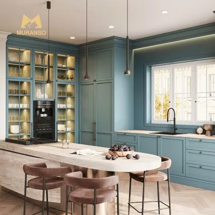High End American Oak Shaker Style Kitchen Cabinets